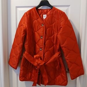 GAP Women's Vibrant Red Puffer Coat NWT